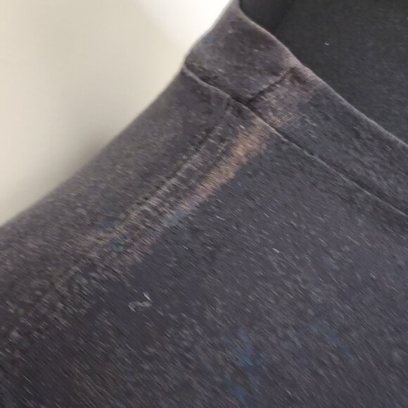 True Vintage 1991 XL Long Haul Trucker Wolf Alaska Shirt USA 50/50 Shoulder Fade - Picture 8 of 10